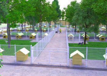 台南仁德首創遊蕩犬友善暫置區開工祈福