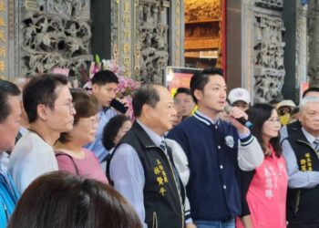 初九天公生 蔣萬安前往松山奉天宮走春向市民拜年