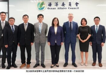 管碧玲主委會見澳洲辦事處馮國斌代表 雙方就海域安全、海洋科學研究等議題達成深化合作共識