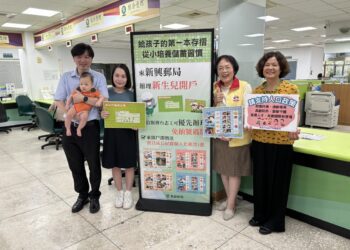 漾新聞|高雄郵局攜手新興戶政「催生」 送新手爸媽「寶貝成長紀錄個人化郵票」