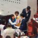 漾新聞|市議會三黨團質詢國民黨質疑失真數據要求「麥格騙啦!」無黨聯盟要求興建第二國際機場與捷運紫線延伸到旗山 民進黨送衛生紙諷抹去國民黨不實指控