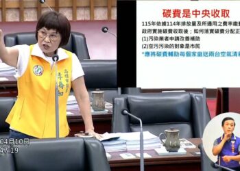 漾新聞|空汙受害是市民 碳費卻是中央在收 李喬如主張補助每戶2台空氣清淨機