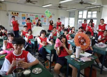 漾新聞|五福國中包高中祈福儀式 全校為會考生集氣