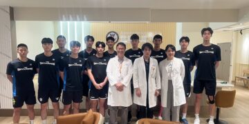 高醫岡山醫院為台鋼天鷹排球隊員健檢 職排元年守護選手健康 展現運動醫療實力