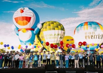 台東熱氣球嘉年華盛大揭幕 「哆啦A夢」與您共度盛夏迎夏日童趣