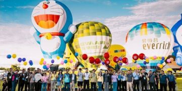 台東熱氣球嘉年華盛大揭幕 「哆啦A夢」與您共度盛夏迎夏日童趣