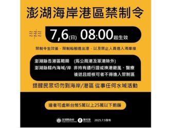 颱風來襲 澎湖港區啟動管制　違規進入最高罰25萬