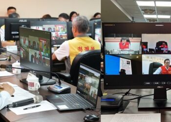 陳光復主持「丹娜絲」颱風災害整備會議　與卓榮泰視訊連線　中央地方齊力防災