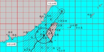 丹娜絲颱風來襲 北北基桃明日照常上班課 桃4區高雄等12縣市停班課