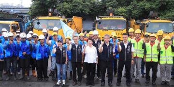 同島一命台中隊再出動!盧秀燕指揮馳援嘉義災後重建:同舟共濟、義不容辭