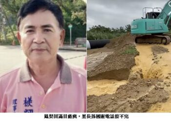 鳳梨田刨光 里長孫國憲擔憂破壞水土保持