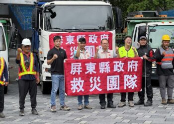 屏東縣動員22位及多項重型機具 協助台南災後復原