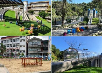 到汐止玩公園！白雲公園玩9座滑道溜滑梯、康誥坑公園打造天空城堡樂園等你來冒險