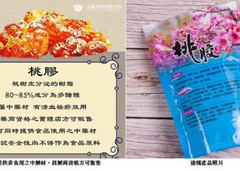 桃膠是中藥 網路販售違反《藥事法》挨罰