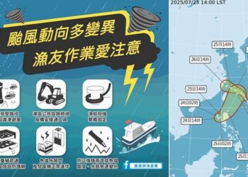 慎防范斯高颱風影響 漁業署籲請漁民朋友及早防範