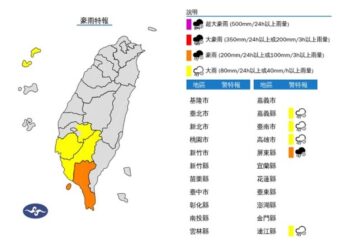 南部4縣市豪大雨特報！低壓帶影響 各地水氣增