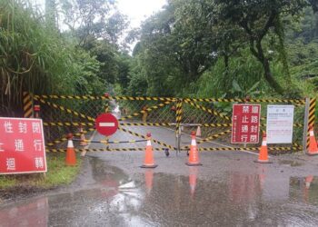 勤和至復興路段因豪雨影響 預計今晚10時起實施預警性封閉