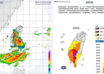 豪雨連炸！週三中南部留意致災雨勢 東部悶熱