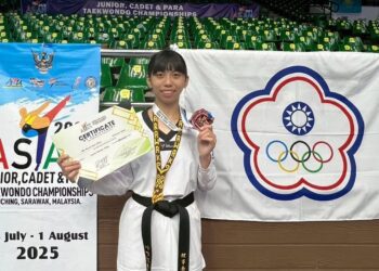 從跌倒中站起奪牌 楠梓高中周柯怡君勇奪亞洲青少年跆拳道錦標賽銅牌