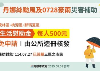 加速災後復原 中央與高市府推多項補助  陳其邁：山區原住民受災嚴重、加發500元慰助金