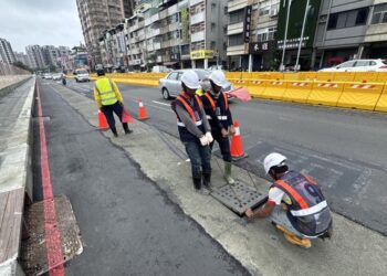 捷運黃線澄清路段施工完成水溝蓋降噪防滑 近期進行路面修繕增進行車安全
