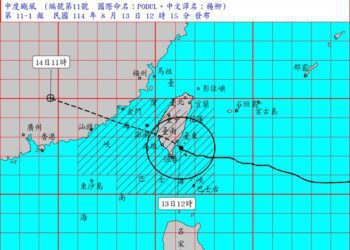 楊柳颱風中午登陸台東 花東恆春風雨增強
