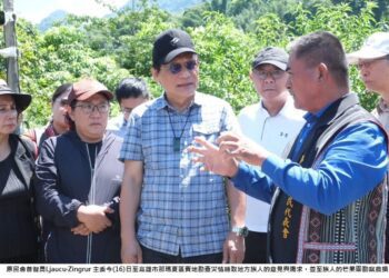 曾智勇勘查那瑪夏、茂林災區 啟動購果助農
