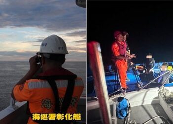 中國海警船及漁船接連侵擾東沙  海巡強力驅離並查扣2艘越界小舟
