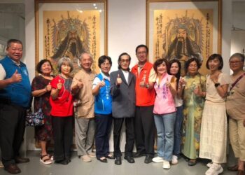 李登勝師生聯展《醉墨遊藝》 新竹縣文化局美術館盛大開幕