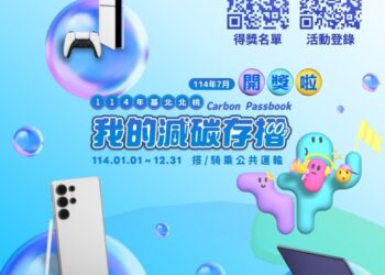 基北北桃「減碳存摺」7月得獎名單出爐 8月兌好禮9/1登錄