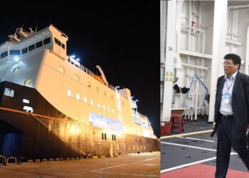 藍色公路海洋觀光嘉年華　陳光復搭澎湖輪體驗澎湖—基隆新航線