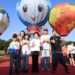 台中石岡熱氣球嘉年華開幕!盧秀燕偕「模範夫妻」阿Ben、徐小可乘熱氣球 邀全國民眾體驗山城魅力