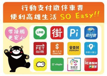 行動支付APP繳高雄停車費抽好禮　94位幸運車主出爐！