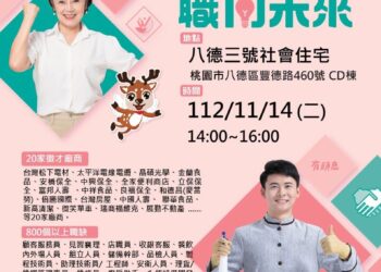 一鹿順風 職向未來！ 桃市府就服處11月14日八德社宅徵才活動閃亮登場
