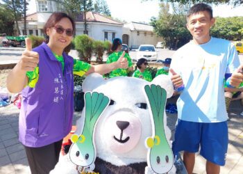 「2023 菊島澎湖跨海馬拉松」陳慧娟化身啦啦隊為選手加油