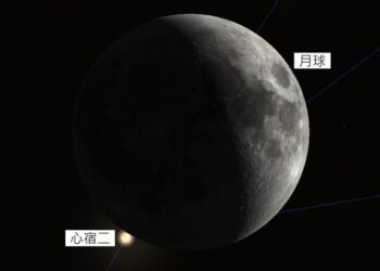 天外嬌客全新西村彗星來訪 蠍子心臟隱身月亮之後 錯過再等300年！