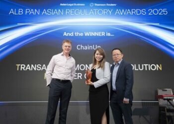 ChainUp於湯森路透主辦大獎中獲頂尖加密貨幣合規技術榮譽