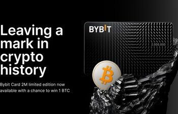 Bybit卡喜迎200萬用戶，推出限量版收藏品並舉辦1枚比特幣抽獎活動