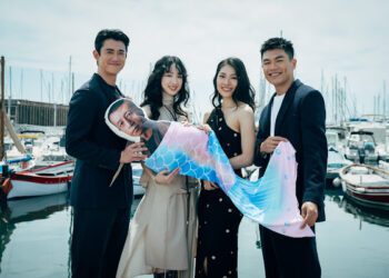 吳慷仁化身「海王」 帶「美人魚楊雅喆」逐浪嬉戲？ 《破浪男女》坎城亮相