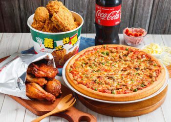 尾牙聚餐！《拿坡里披薩 炸雞》390元買炸雞送披薩、《三商炸雞》333元炸雞再送可樂