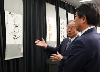 從毛筆到智慧e筆 臺灣書法大師張炳煌東京開展