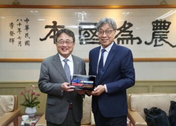 西日本鐵道林田浩一社長拜會農業部　研議臺灣龍虎斑上市日本規劃