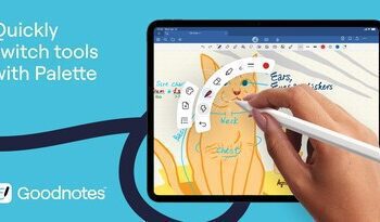 Goodnotes 針對 Apple Pencil Pro 推出全新功能，包括面板（Palette）和動態墨水（Dynamic Ink）