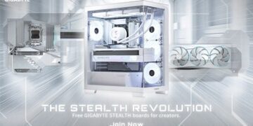 技嘉科技 Stealth Revolution 玩轉簡約裝機美學 力邀創作者打造純白夢幻桌機
