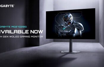 技嘉科技 MO27Q28G 電競螢幕上市 27 吋 QHD 280Hz WOLED 搭配四側無邊框打造沉浸視野