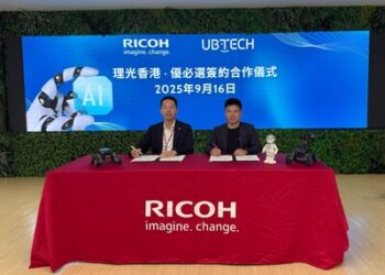 理光香港與優必選攜手打造香港全方位人工智能及機械人合作計劃 結合優必選及理光Ricoh InnoAI專業技術 共建完整人工智能機械人生態圈