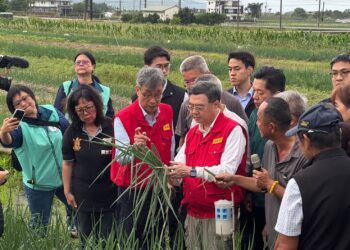鳳凰颱風豪雨重創宜蘭農產　行政院長赴三星勘災、指示農業部全力救助