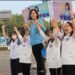 支持李眉蓁 藍營左楠區議員大團結 齊心站街頭
