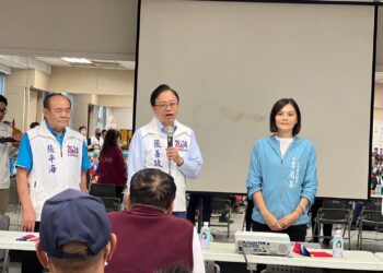 張善政呼籲民眾選擇善良 誠信 讓李眉蓁進入立法院