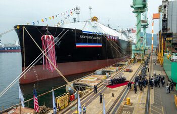 Venture Global 最先進液化天然氣船隊的第一艘船成功下水